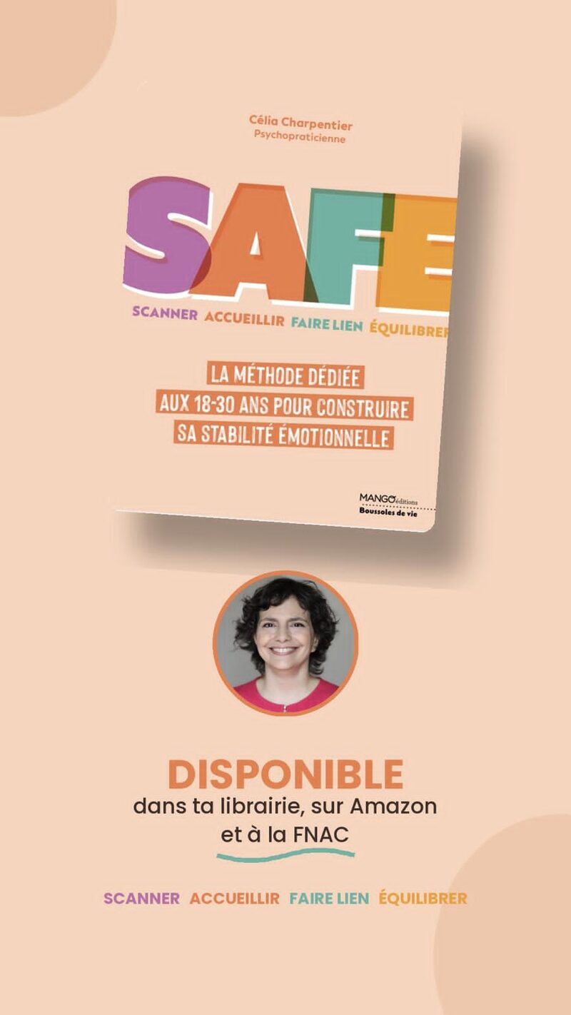 Visuel promotionnel du livre S.A.F.E. de Célia Charpentier — disponible en librairie, sur Amazon et à la Fnac